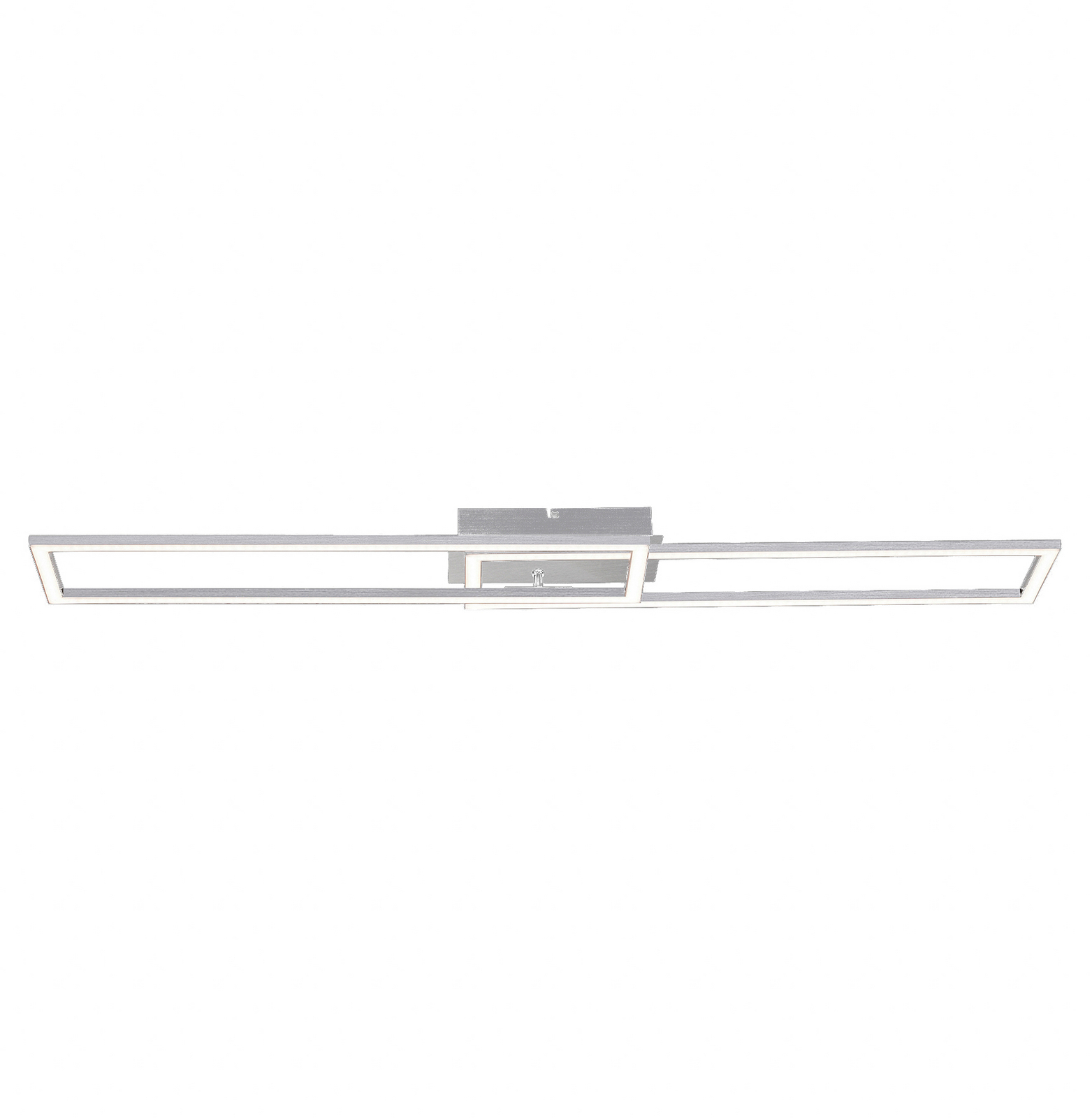 LED plafondlamp Iven, staal, dimbaar, 101,6 x 19,8 cm